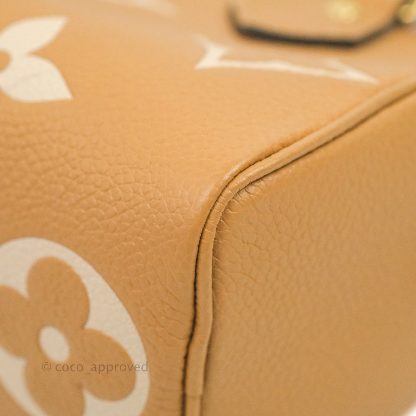 Louis Vuitton Nano Speedy Monogram Canvas Arizona Beige Gold Hardware