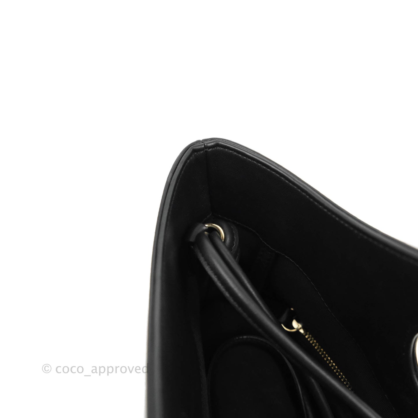 Chanel 31 Medium Shopping Bag Black Aged Calfskin