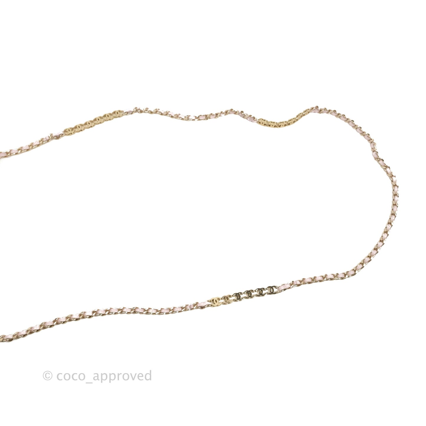 Chanel Quilted CC Chain Wallet on Chain WOC Light Pink Caviar Gold Hardware 22P