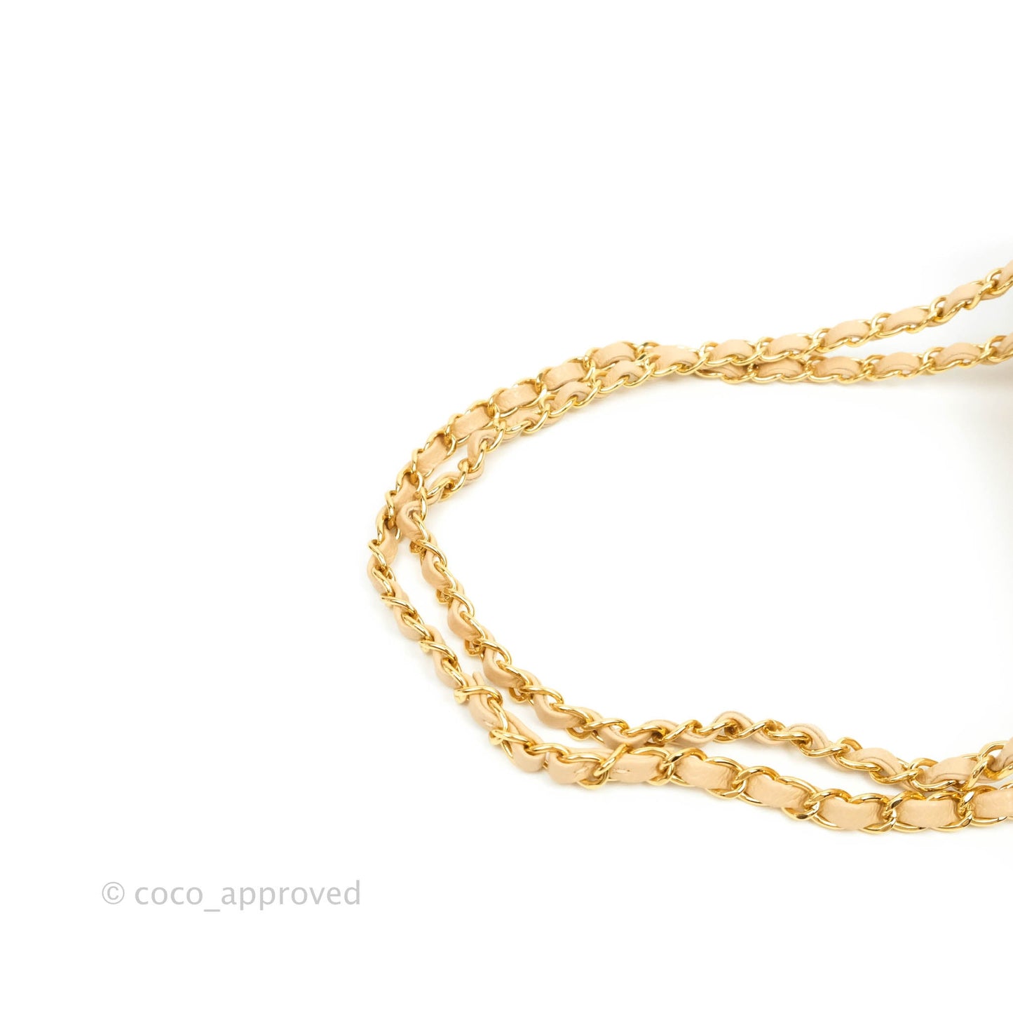 Chanel Classic Small S/M Flap Beige Caviar Gold Hardware
