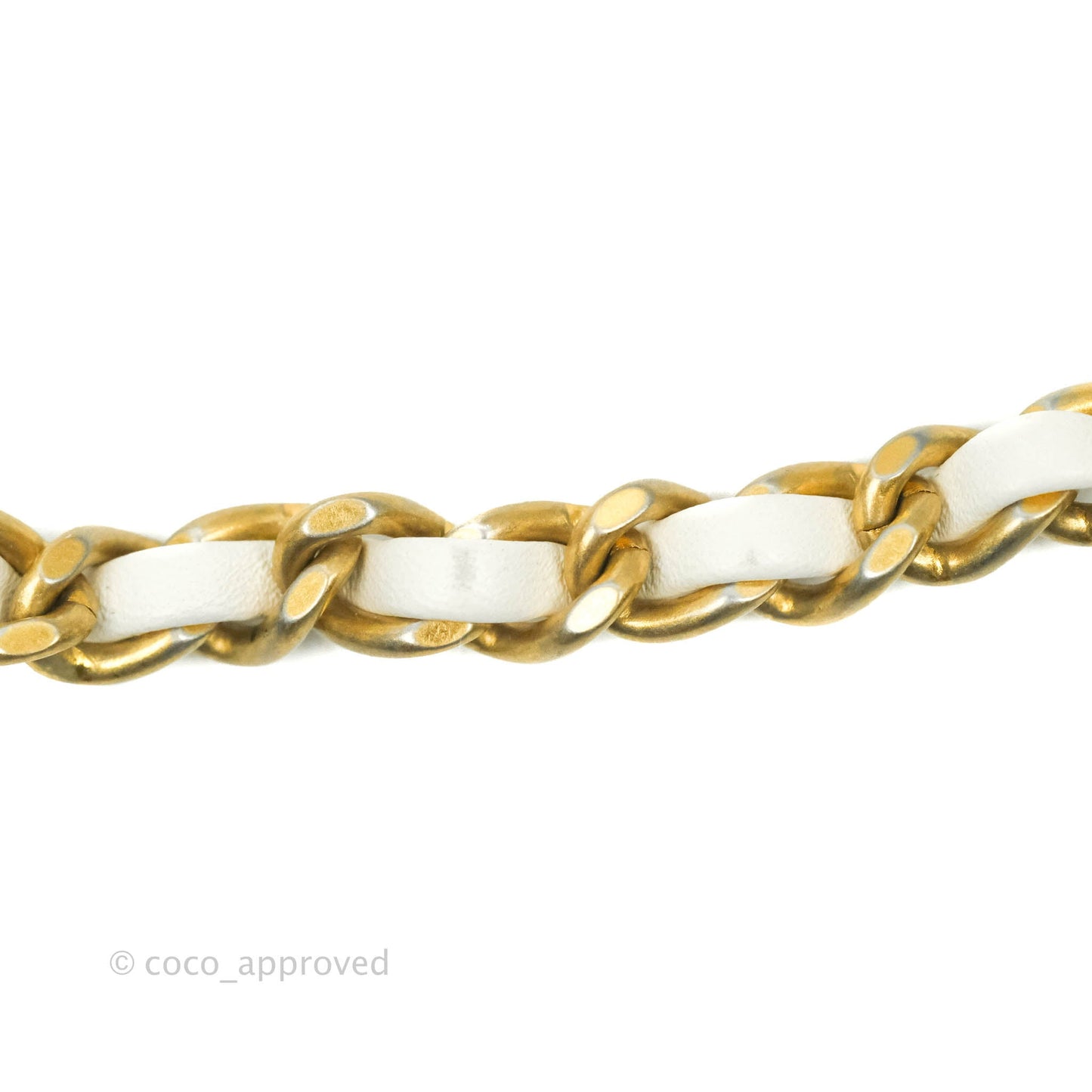 Chanel Quilted Mini Perfect Fit Adjustable White Calfskin Gold Hardware