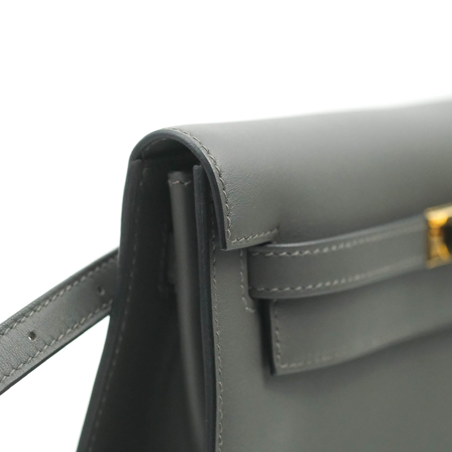 Hermès Kelly Danse II Bag 88 Graphite Swift Gold Hardware