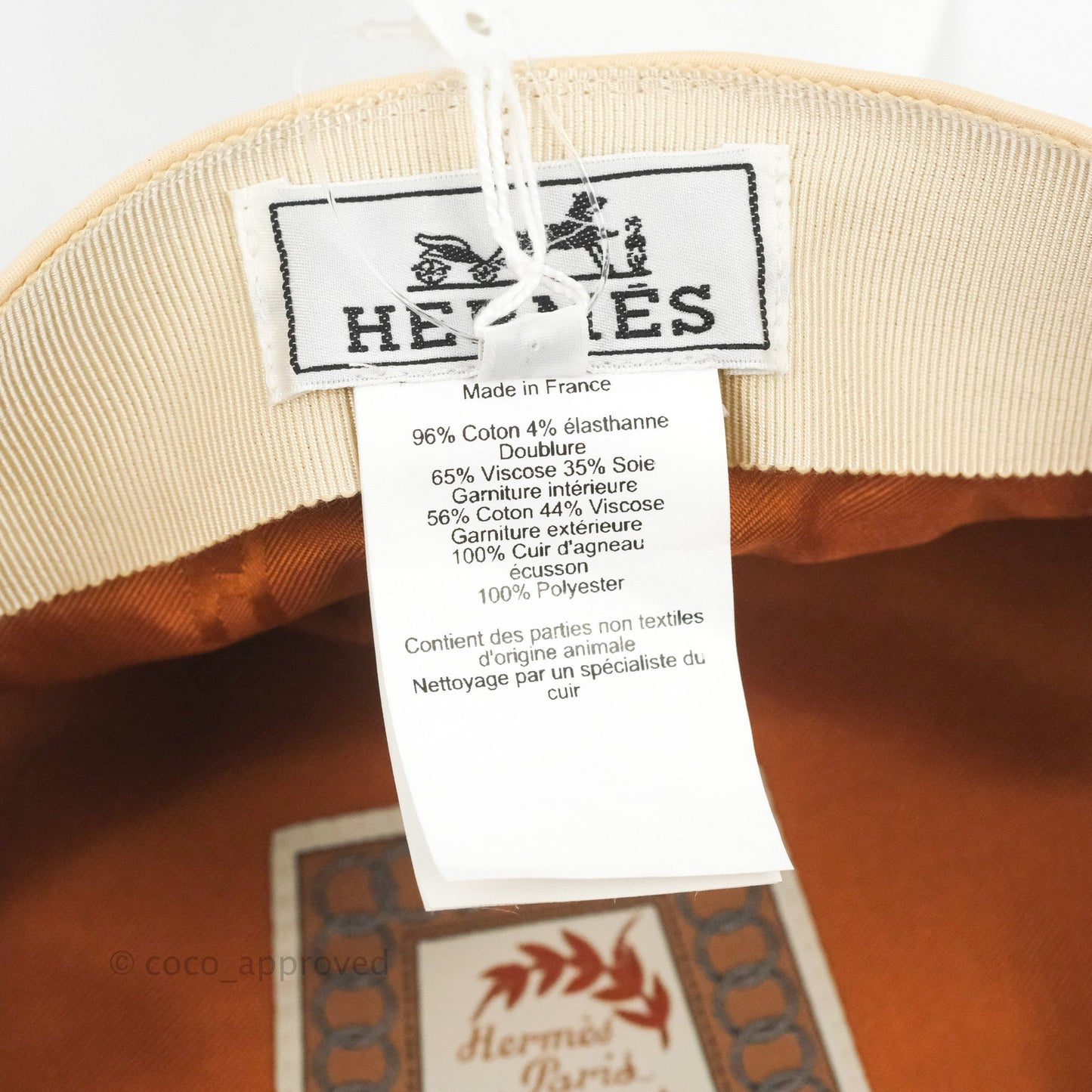 Hermes Cabourg Cliquetis Cap Blanc Crème