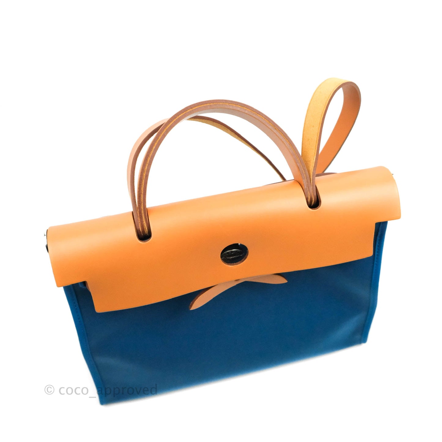 Hermès Herbag Zip 31 Outremer Nature Leather Palladium Hardware