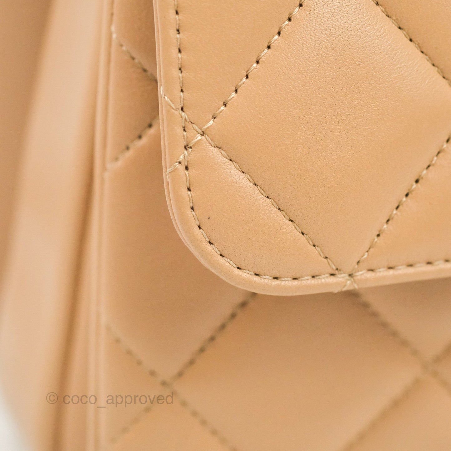 Chanel Small Trendy CC Beige Lambskin Gold Hardware