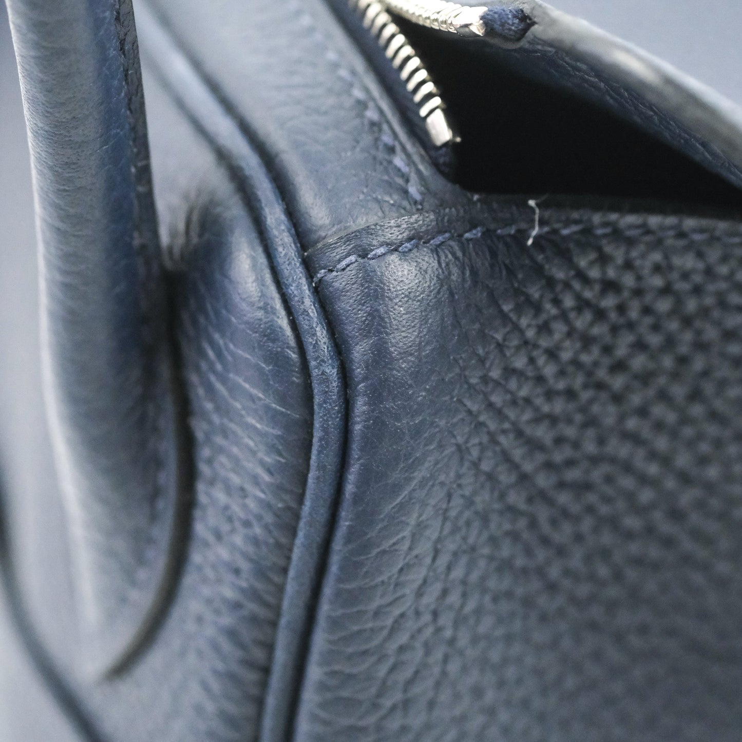 Hermès Lindy 26 Bleu Nuit Clemence Silver Hardware