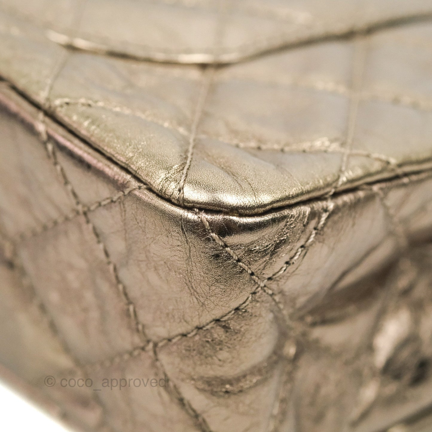 Chanel Reissue 226 Quilted Metallic Calfskin Copper Gold