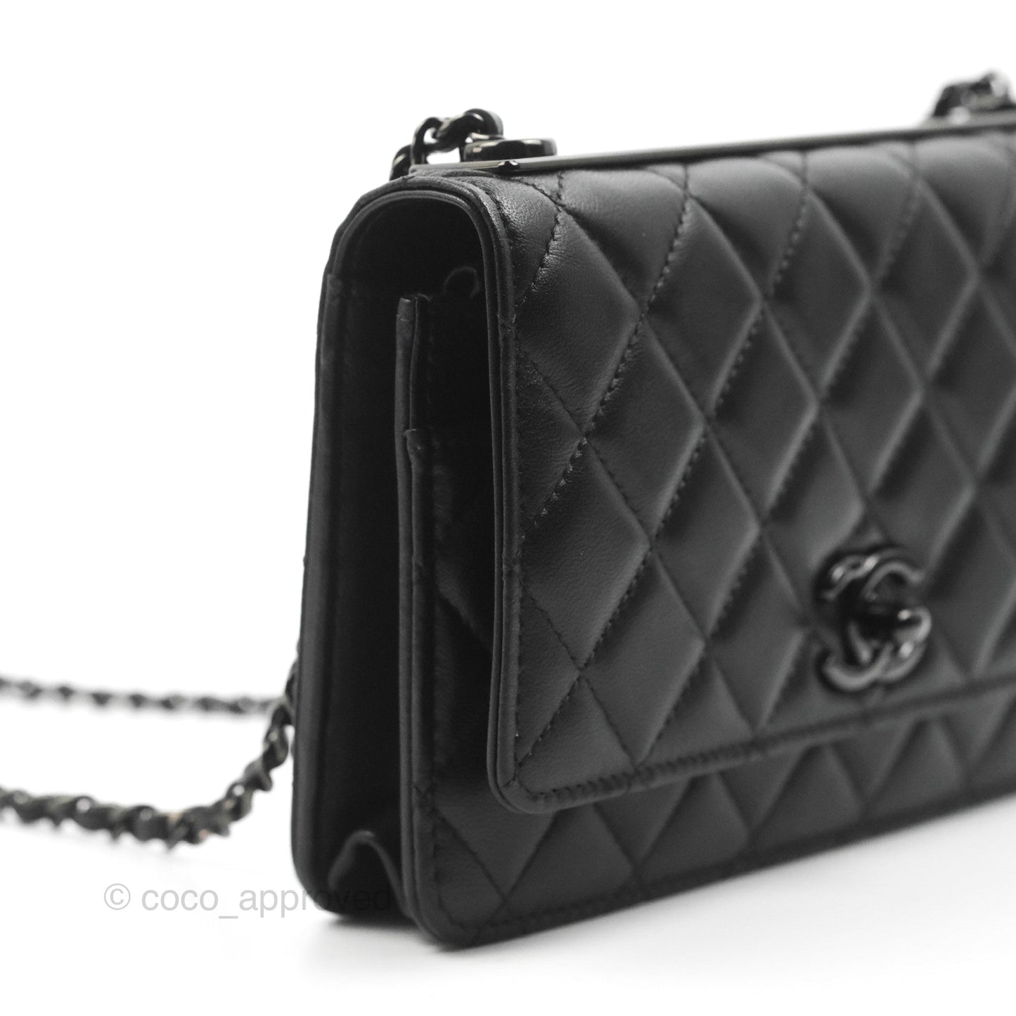 Chanel Trendy CC WOC Black Lambskin So Black Hardware
