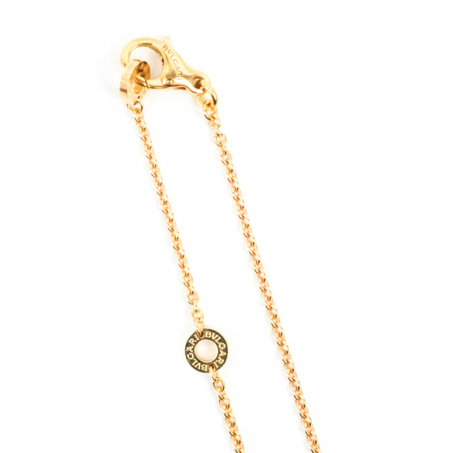 Bvlgari Zero1 Necklace White Ceramic Rose Gold