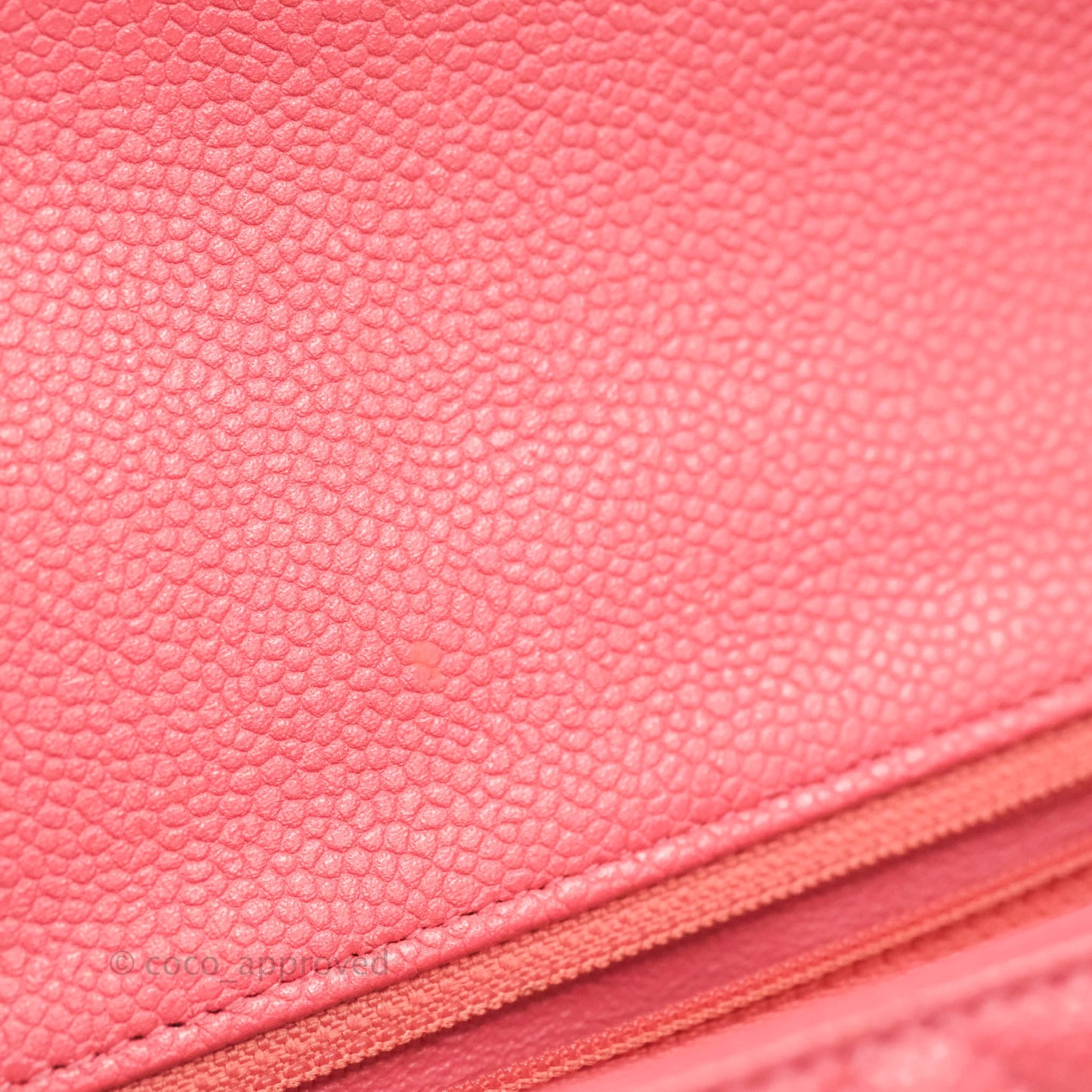 Chanel Quilted Mini Rectangular Flap Pearly Pink Caviar Gold Hardware 18S