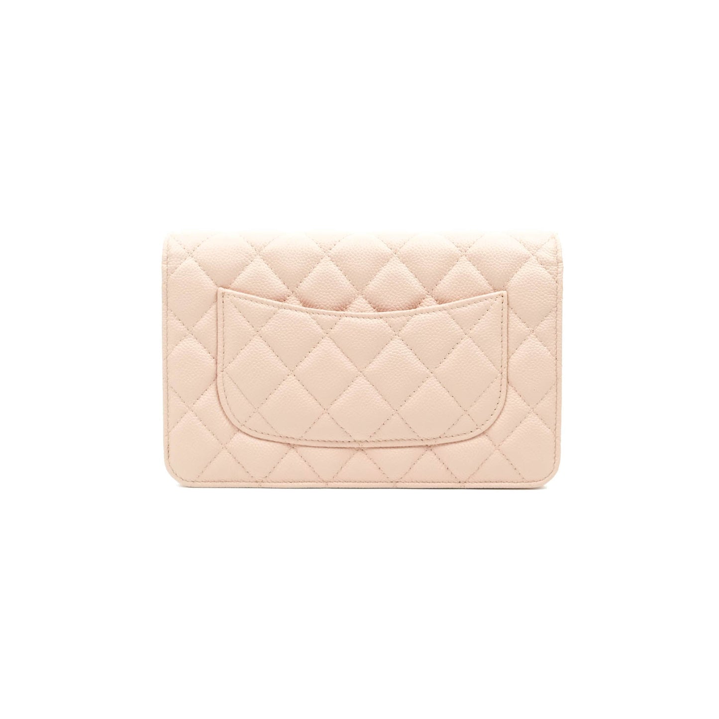 Chanel Wallet on Chain Pale Pink Caviar Gold Hardware 21C