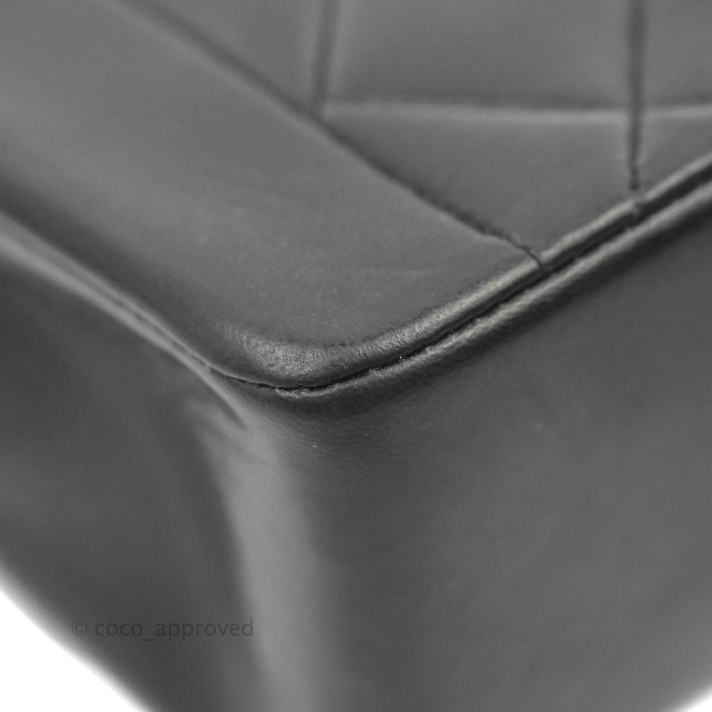 Chanel Black Quilted Lambskin Small Vintage Classic Diana Flap Bag
