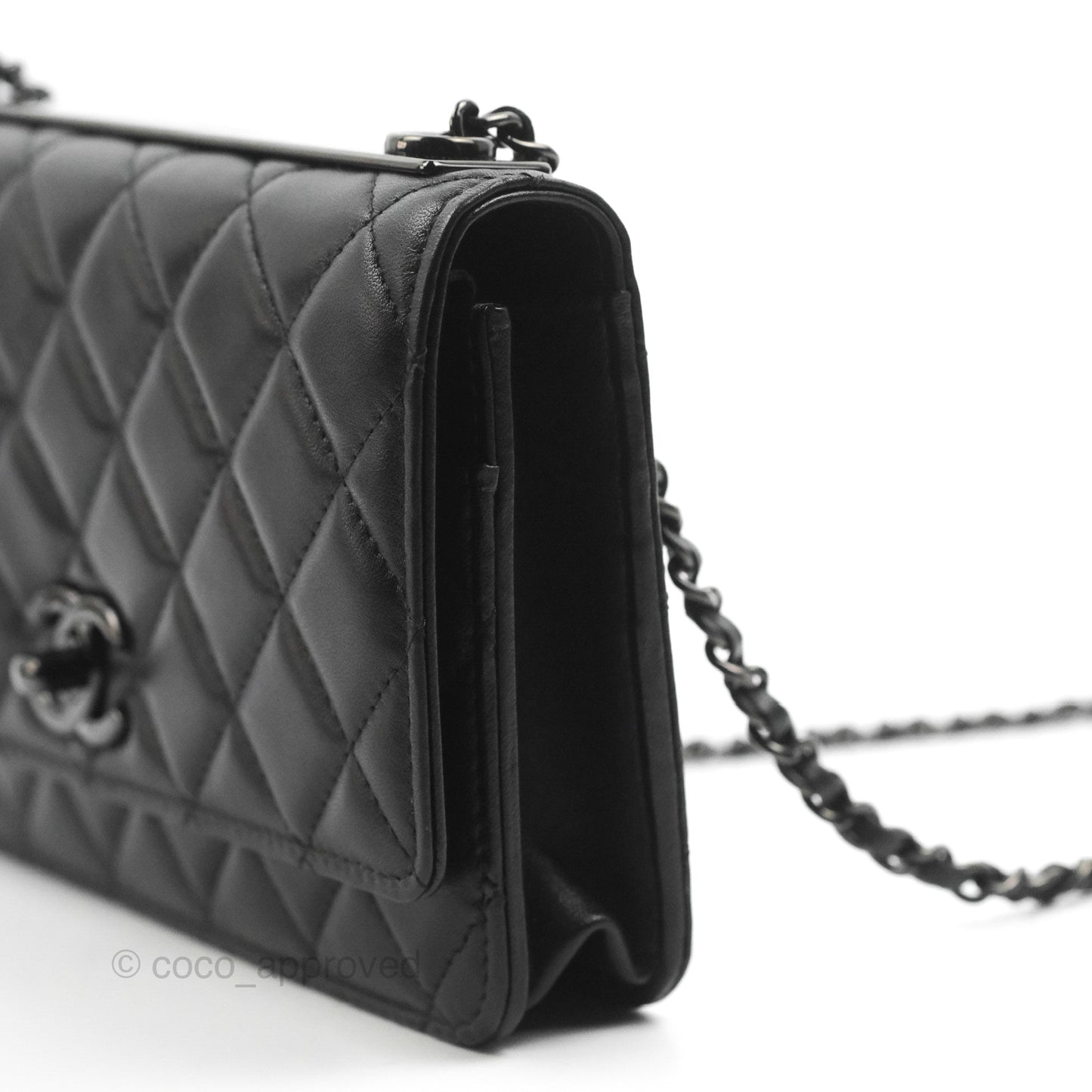 Chanel Trendy CC WOC Black Lambskin So Black Hardware