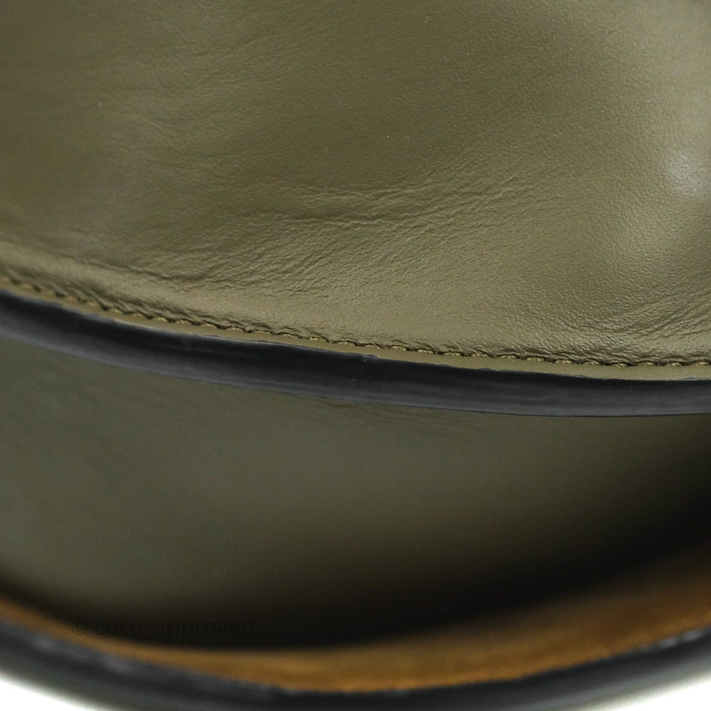 Loewe Small Gate Bag in Soft Calfskin & Jacquard Strap Autumn Green