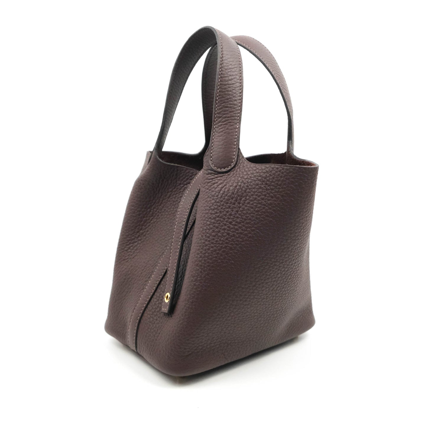 Hermès Picotin Lock 18 PM Taurillon Clemence Rouge Sellier Gold Hardware