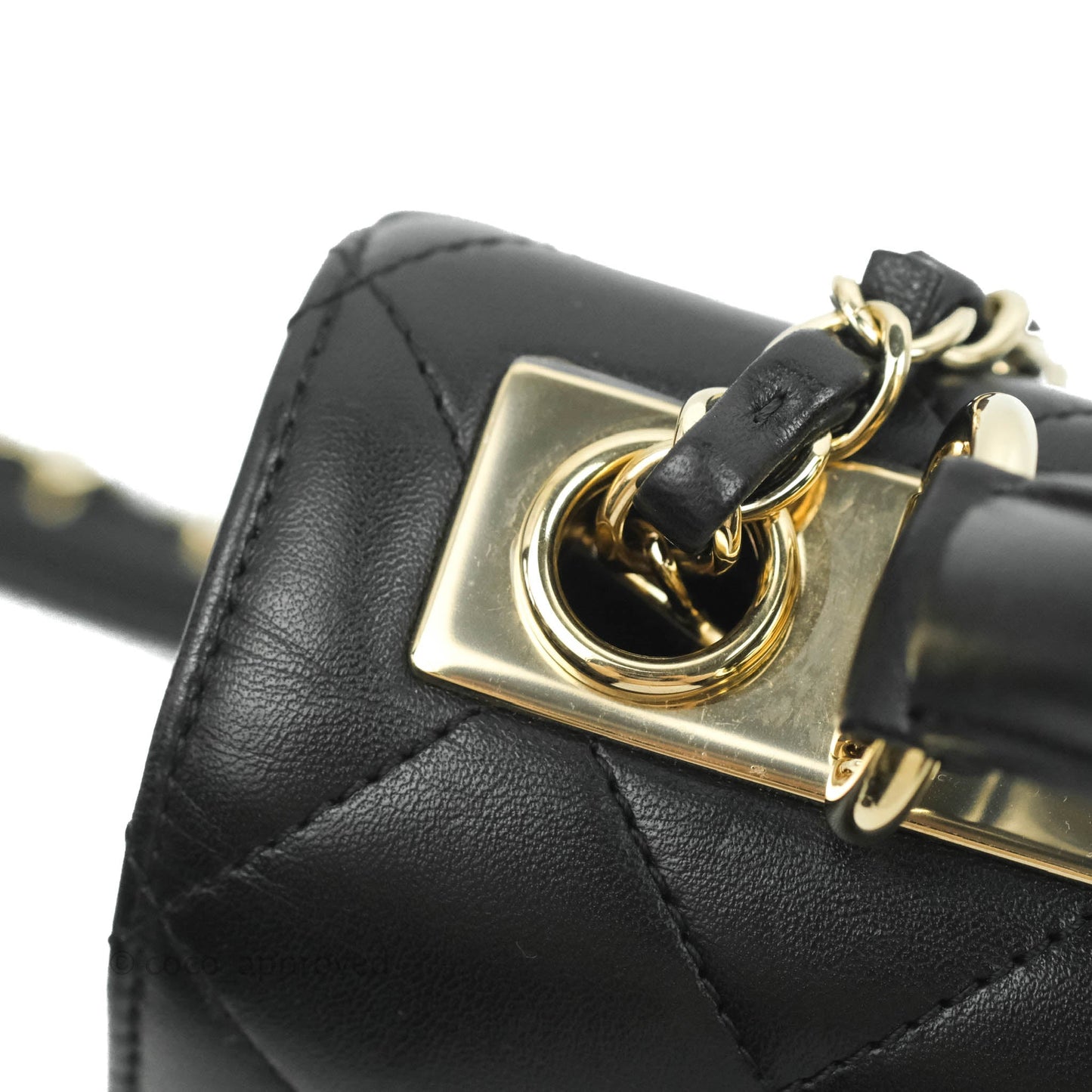 Chanel Trendy CC Small Black Lambskin Gold Hardware