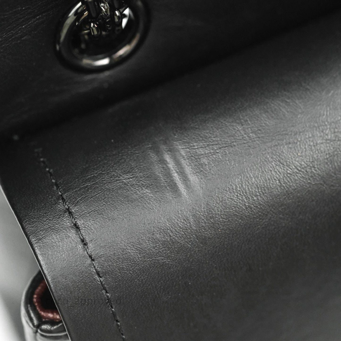 Chanel Reissue 225 Chevron Aged Calfskin So Black