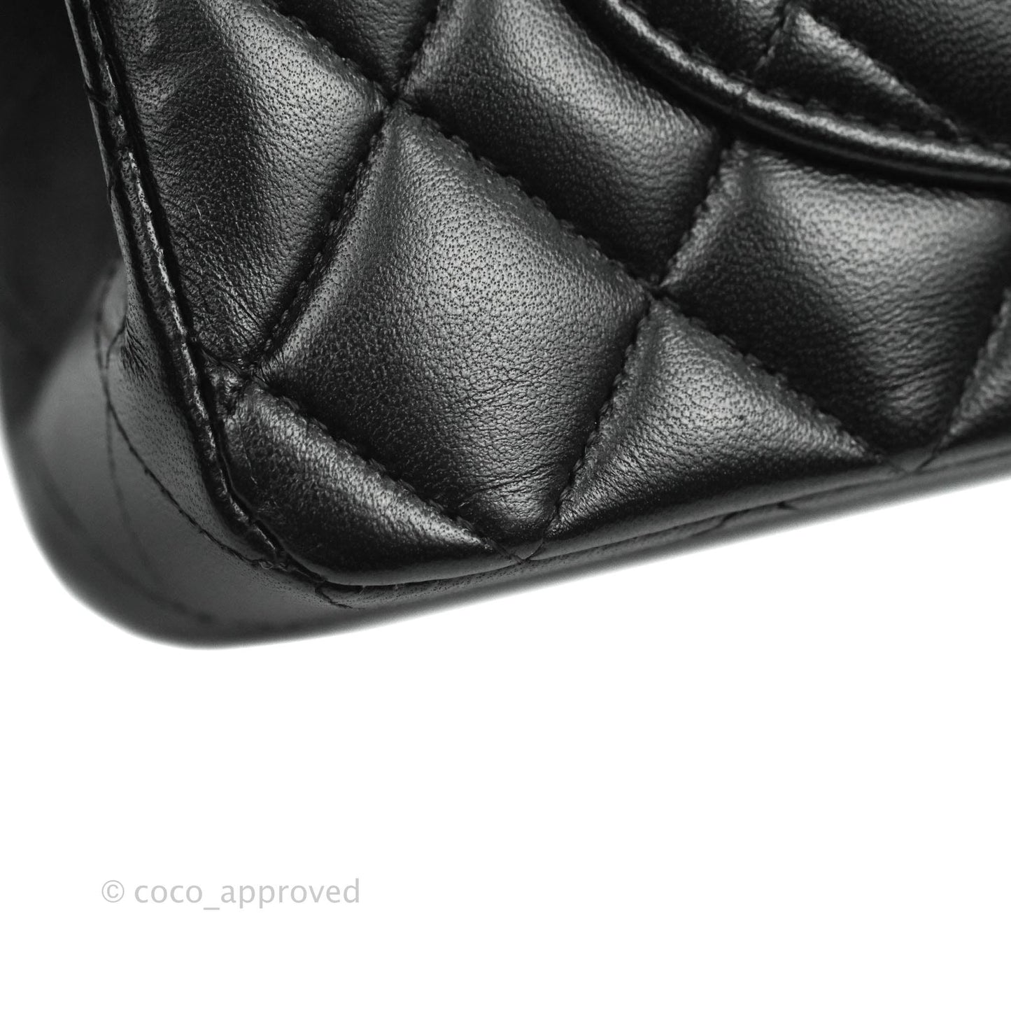 Chanel Classic Small S/M Flap Black Lambskin Rose Pink-Gold Hardware
