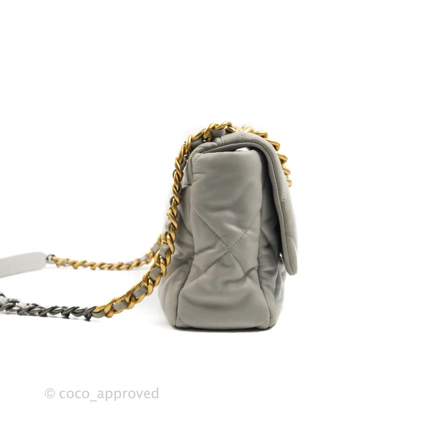 Chanel 19 Medium Grey Mixed Hardware
