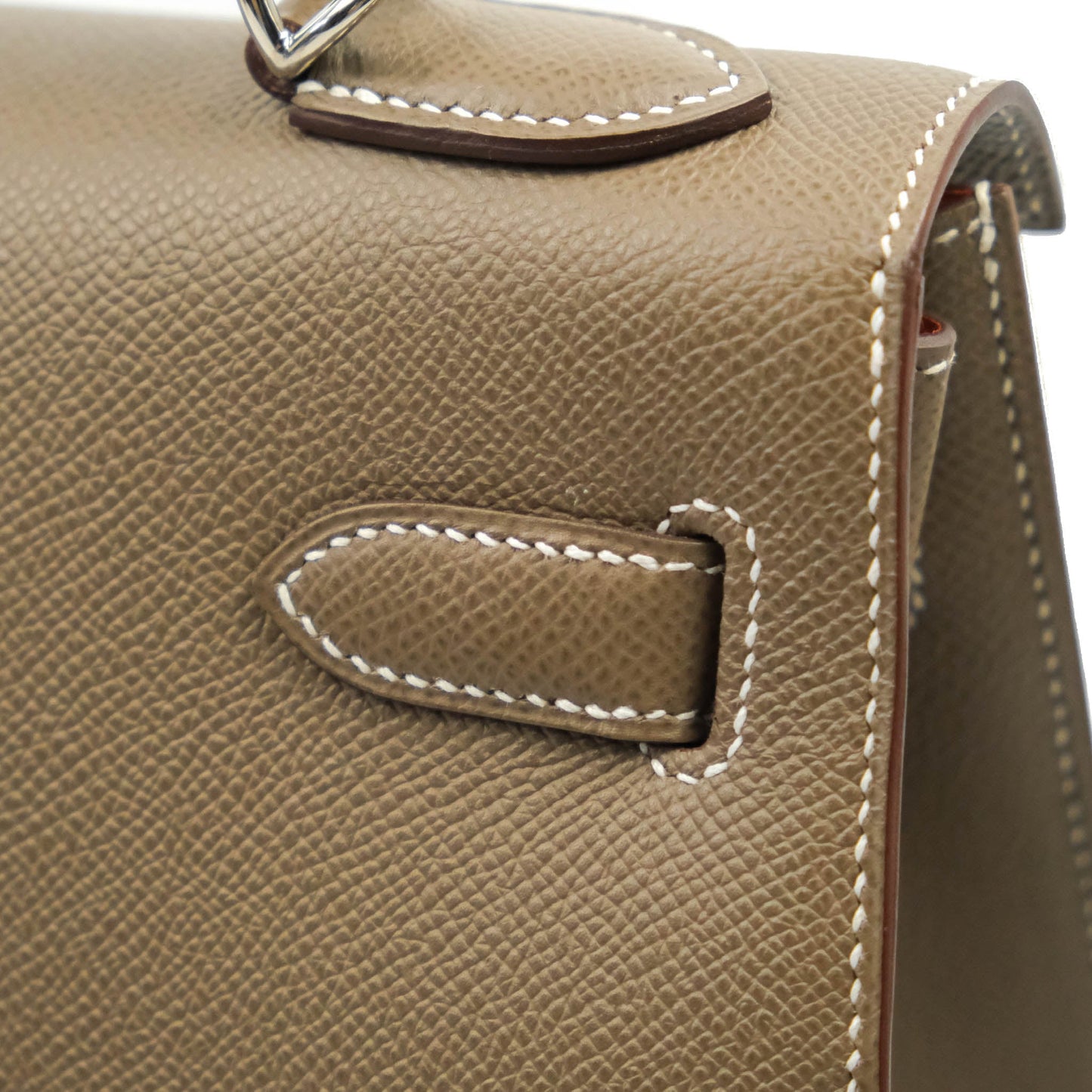Hermès Kelly 32 Sellier Etoupe Epsom Palladium Hardware HSS
