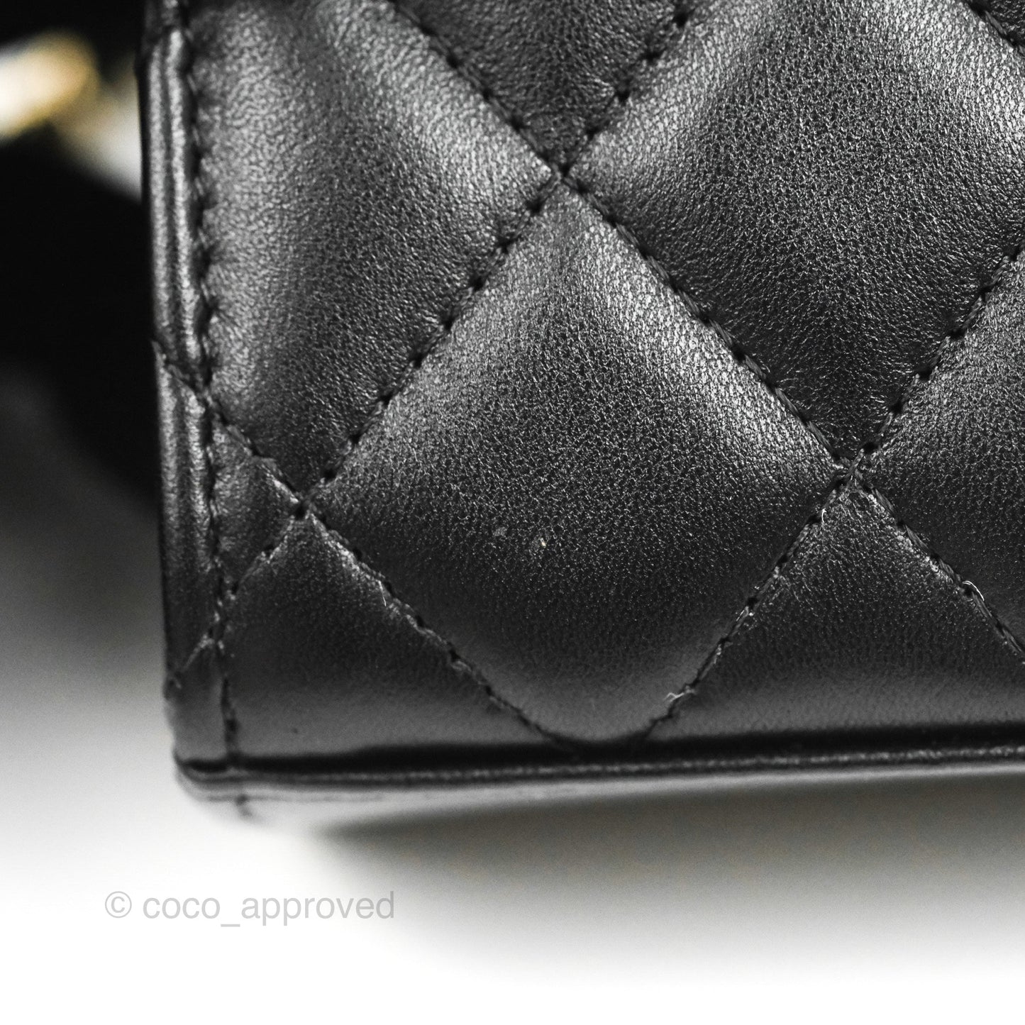 Chanel Mini Quilted Trendy CC Clutch With Chain Black Lambskin Gold Hardware