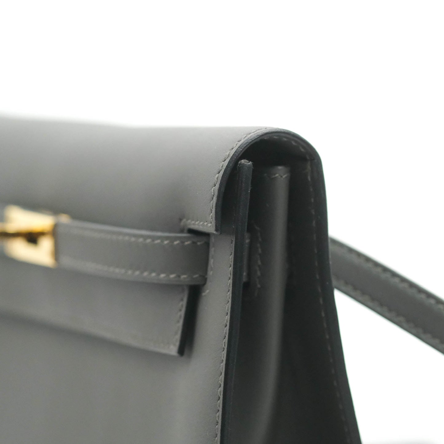 Hermès Kelly Danse II Bag 88 Graphite Swift Gold Hardware