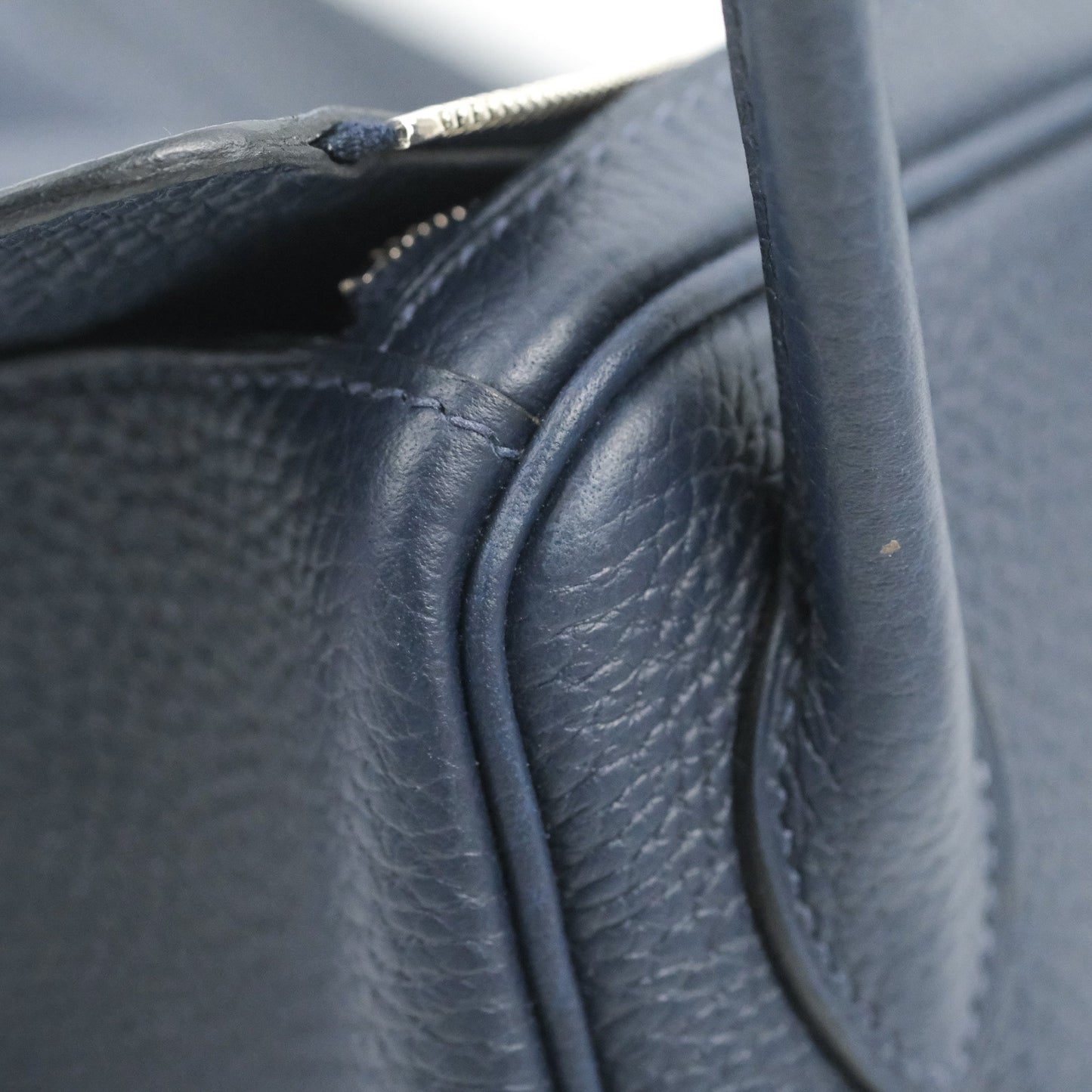 Hermès Lindy 26 Bleu Nuit Clemence Silver Hardware