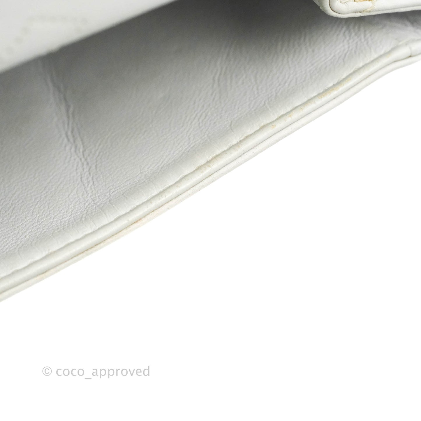 Chanel Quilted Reissue 226 Flap White Aged Calfskin Gun Metal Hardware
