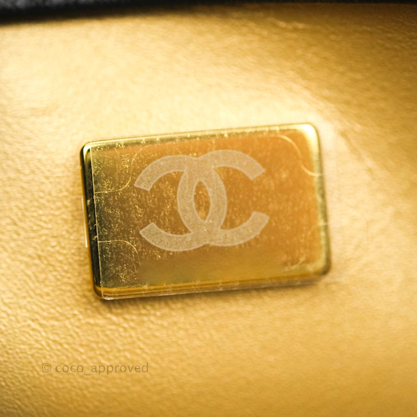 Chanel Mini Rectangular Pearl Crush Quilted Black Lambskin Gold Hardware