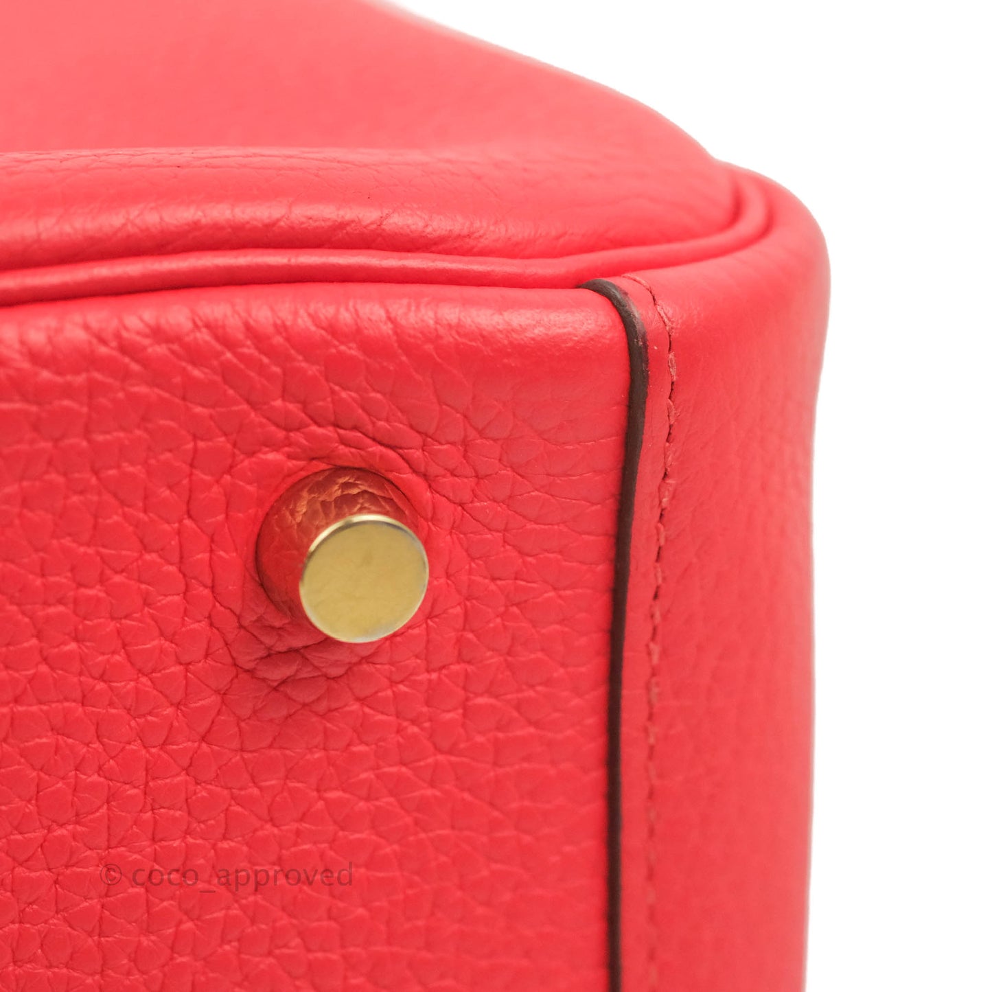 Hermès Lindy 26 Rouge de Coeur Clemence Gold Hardware