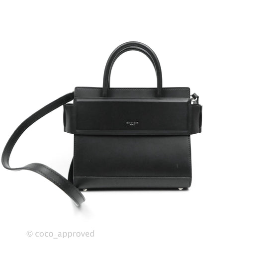 Givenchy Mini Horizon Crossbody Bag Black Silver Hardware