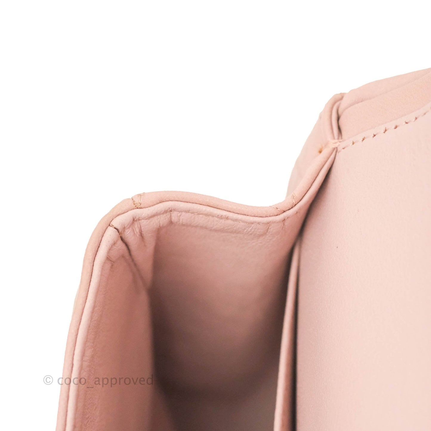 Chanel Classic M/L Medium Flap Quilted Light Pink Lambskin Matte Gold Hardware
