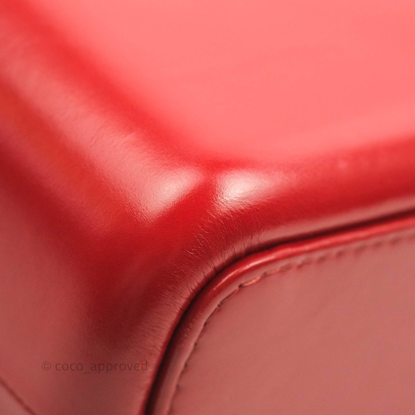 Chanel Chevron Medium Gabrielle Hobo Red Aged Calfskin Mixed Hardware