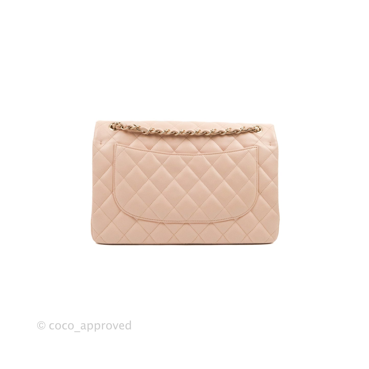 Chanel Jumbo Double Flap Rose Clair Pink Caviar Gold Hardware⁣⁣