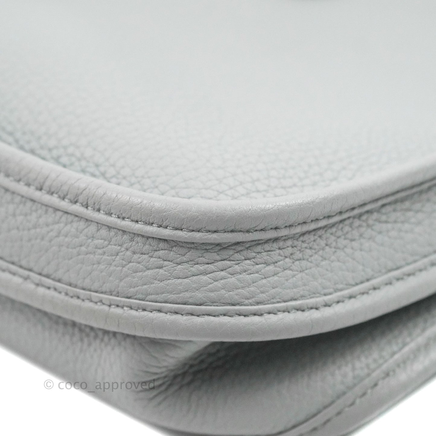 Hermes Evelyne III 29 Bleu Pale Clemence Palladium Hardware