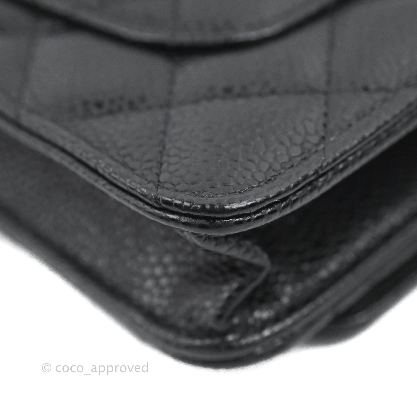Chanel Quilted Classic WOC Black Caviar Gold Hardware