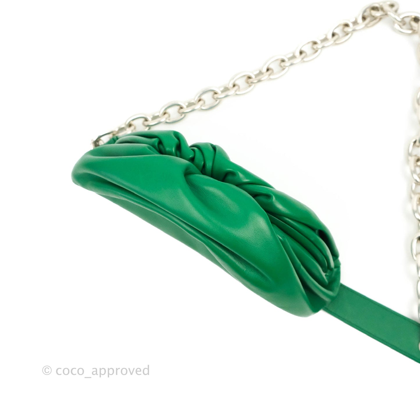 Bottega Veneta Nappa The Belt Chain Pouch Green