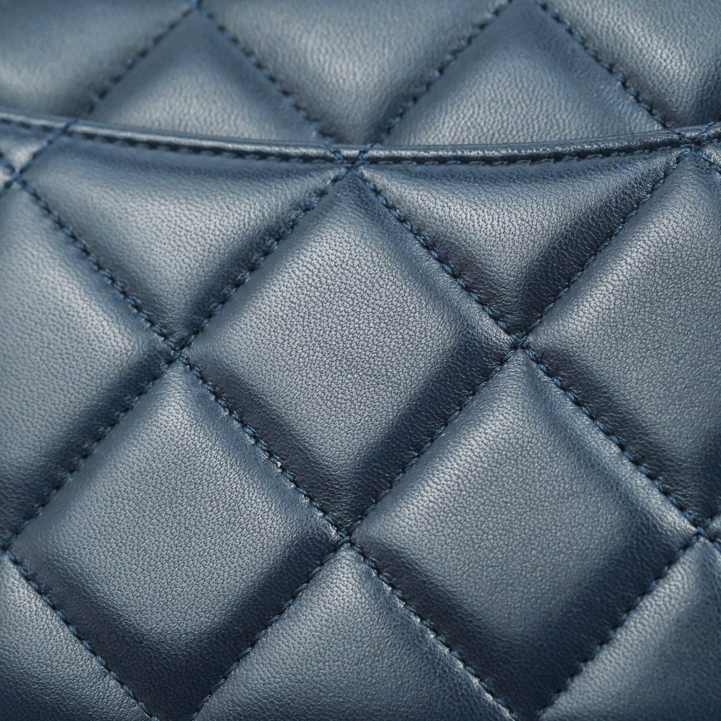Chanel Small Trendy CC Navy Lambskin Gold Hardware