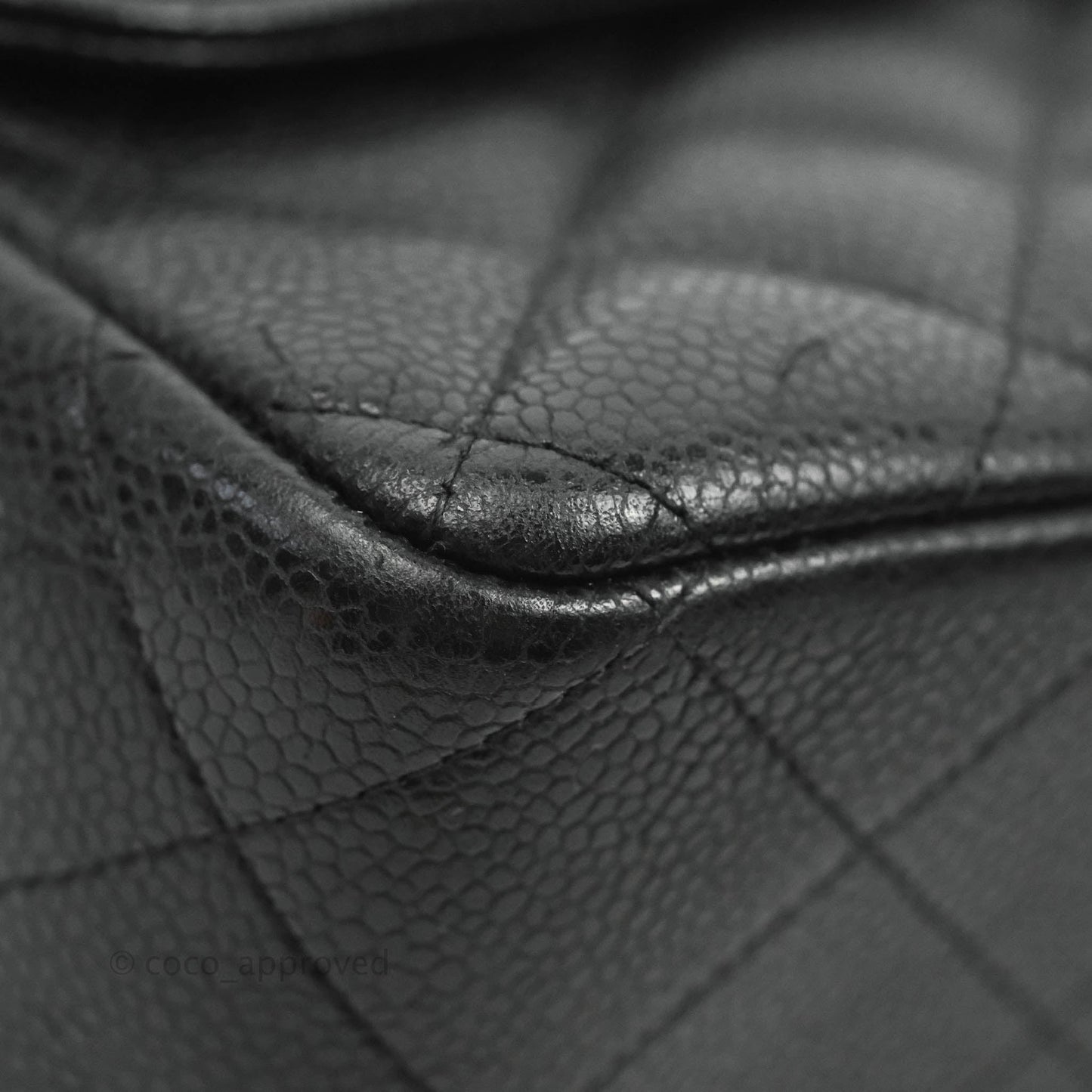 Chanel Jumbo Double Flap Black Caviar Silver Hardware⁣⁣