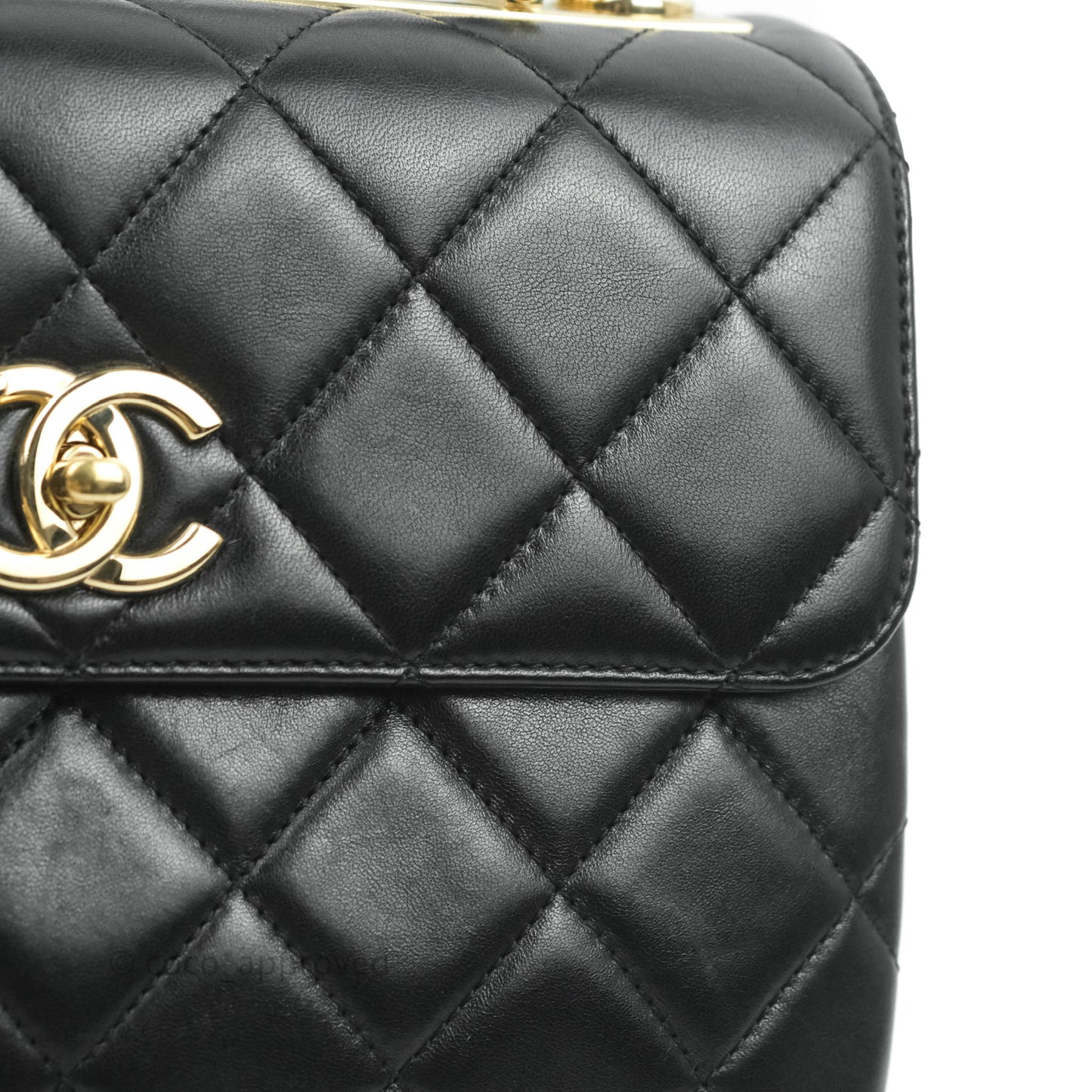 Chanel Trendy CC Small Black Lambskin Gold Hardware