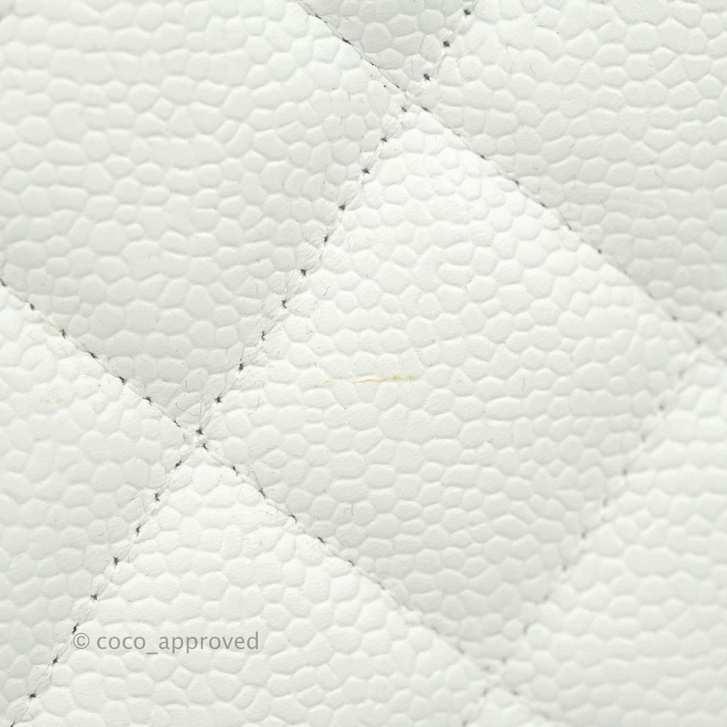 Chanel Jumbo Double Flap White Caviar Silver Hardware⁣⁣