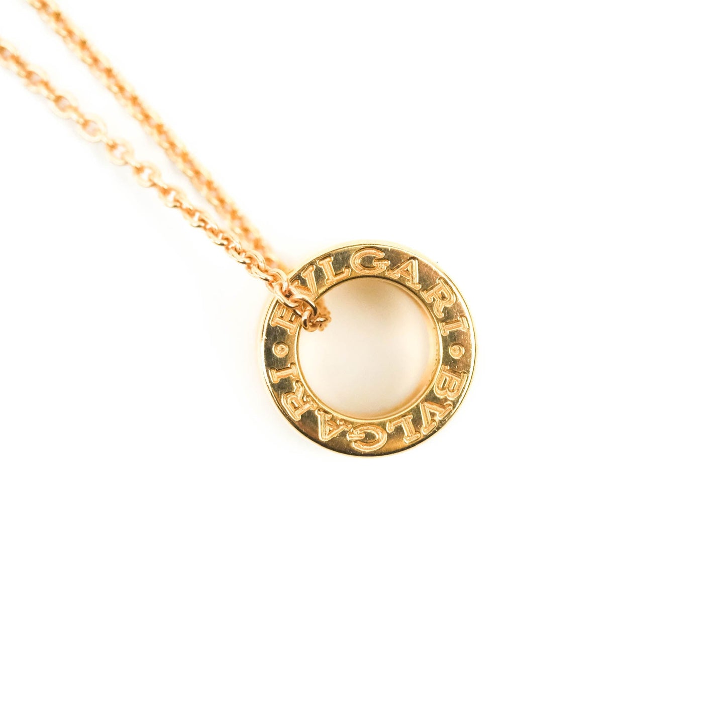 Bvlgari Zero1 Necklace White Ceramic Rose Gold