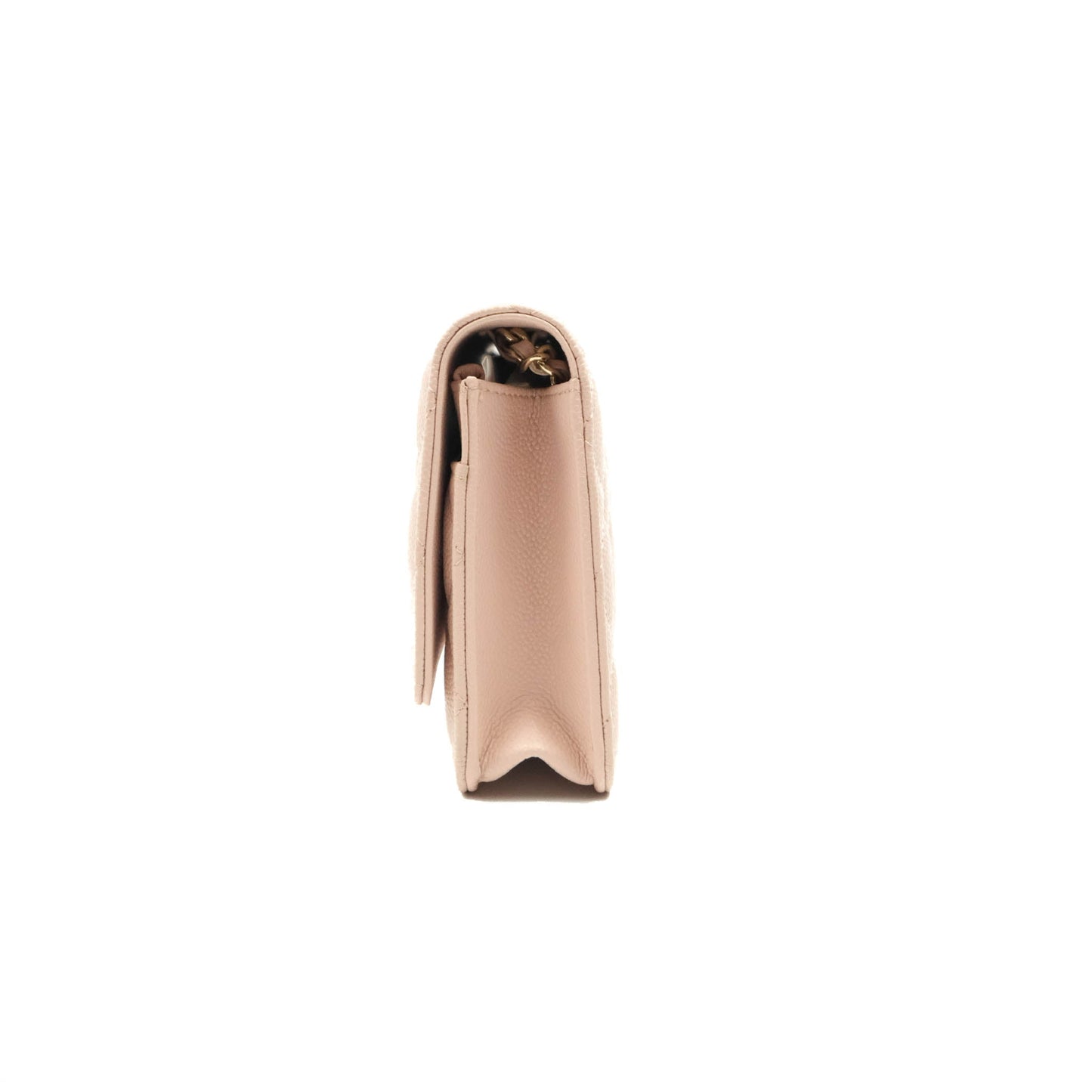 Chanel Wallet on Chain Pale Pink Caviar Gold Hardware 21C