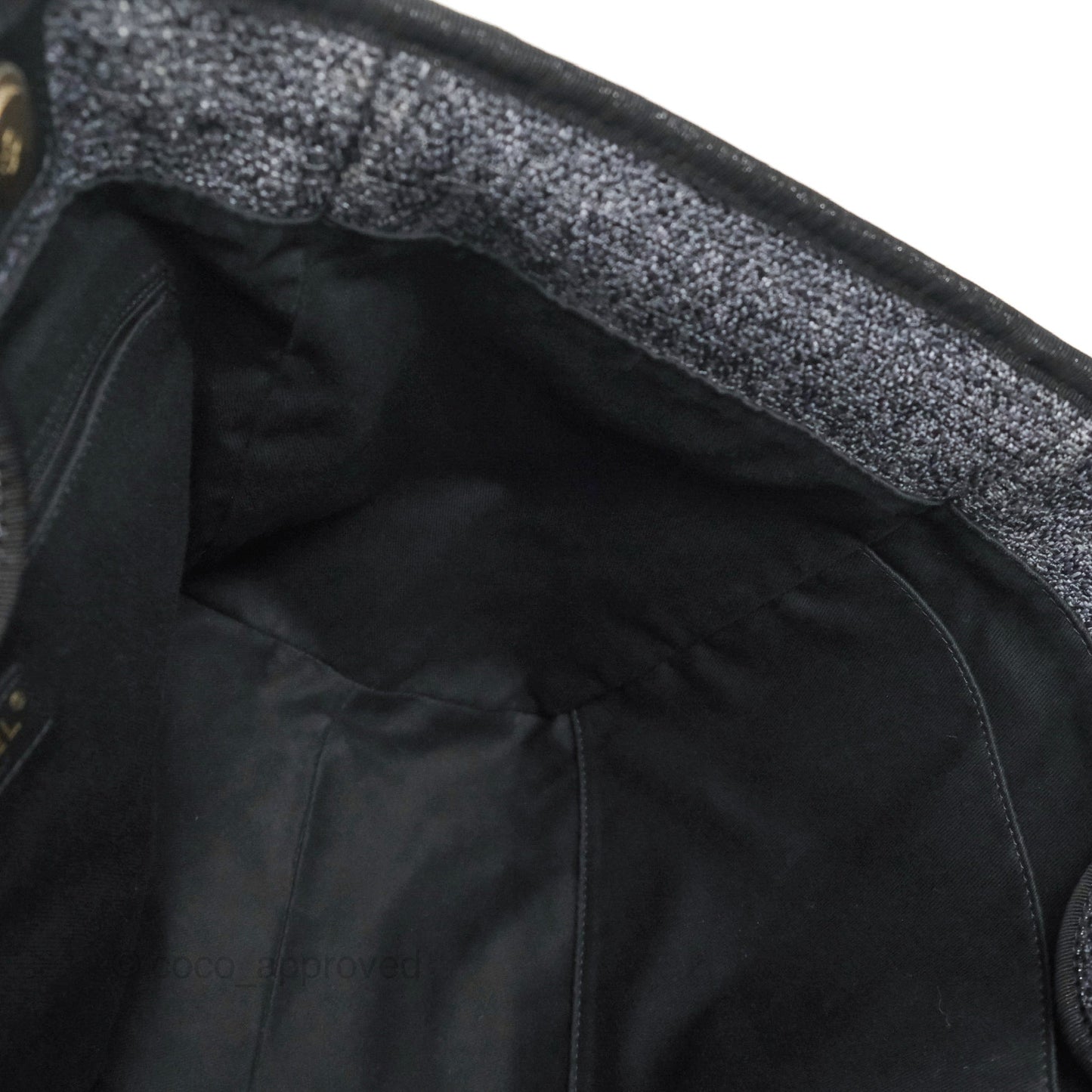 Chanel Large Deauville Charcoal Grey Canvas Gold Hardware