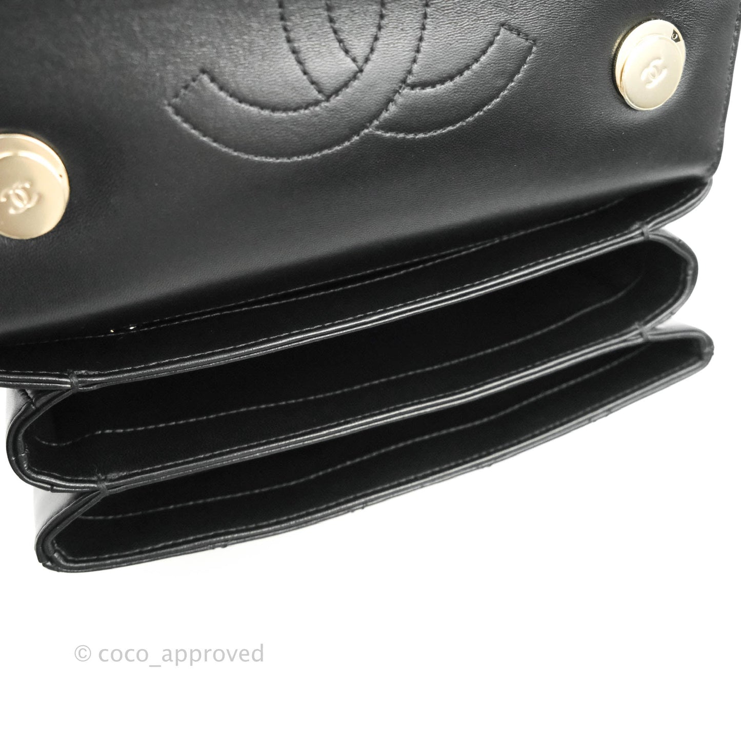 Chanel Trendy CC Small Black Lambskin Gold Hardware
