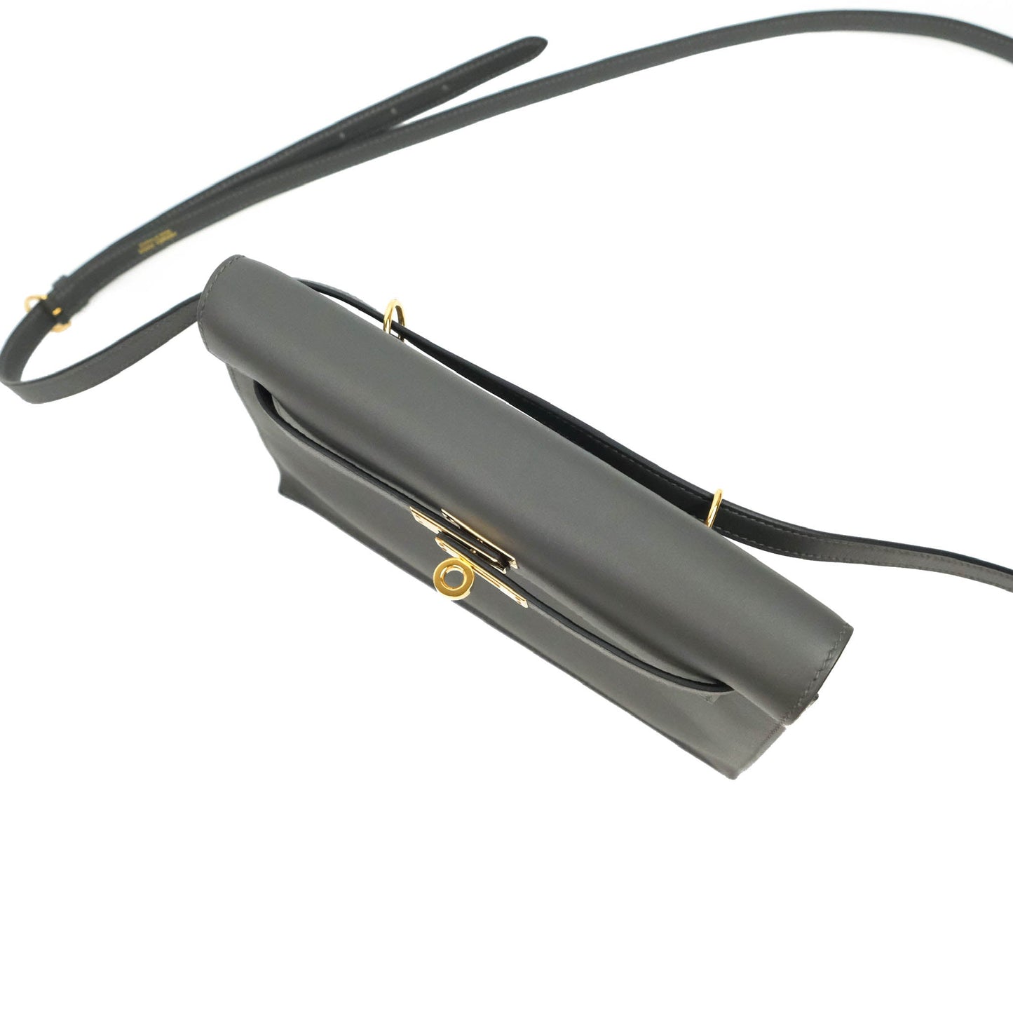 Hermès Kelly Danse II Bag 88 Graphite Swift Gold Hardware