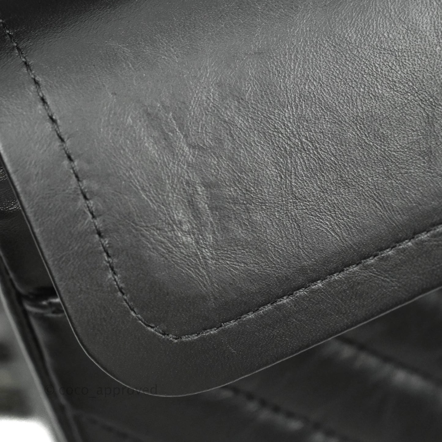 Chanel Reissue 225 Chevron Aged Calfskin So Black