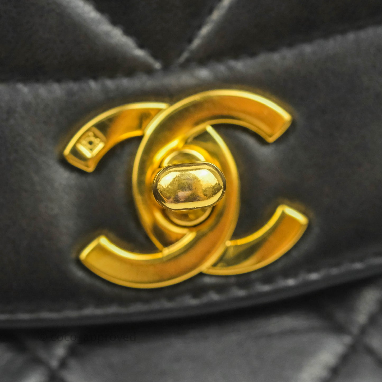 Chanel Black Quilted Lambskin Small Vintage Classic Diana Flap Bag