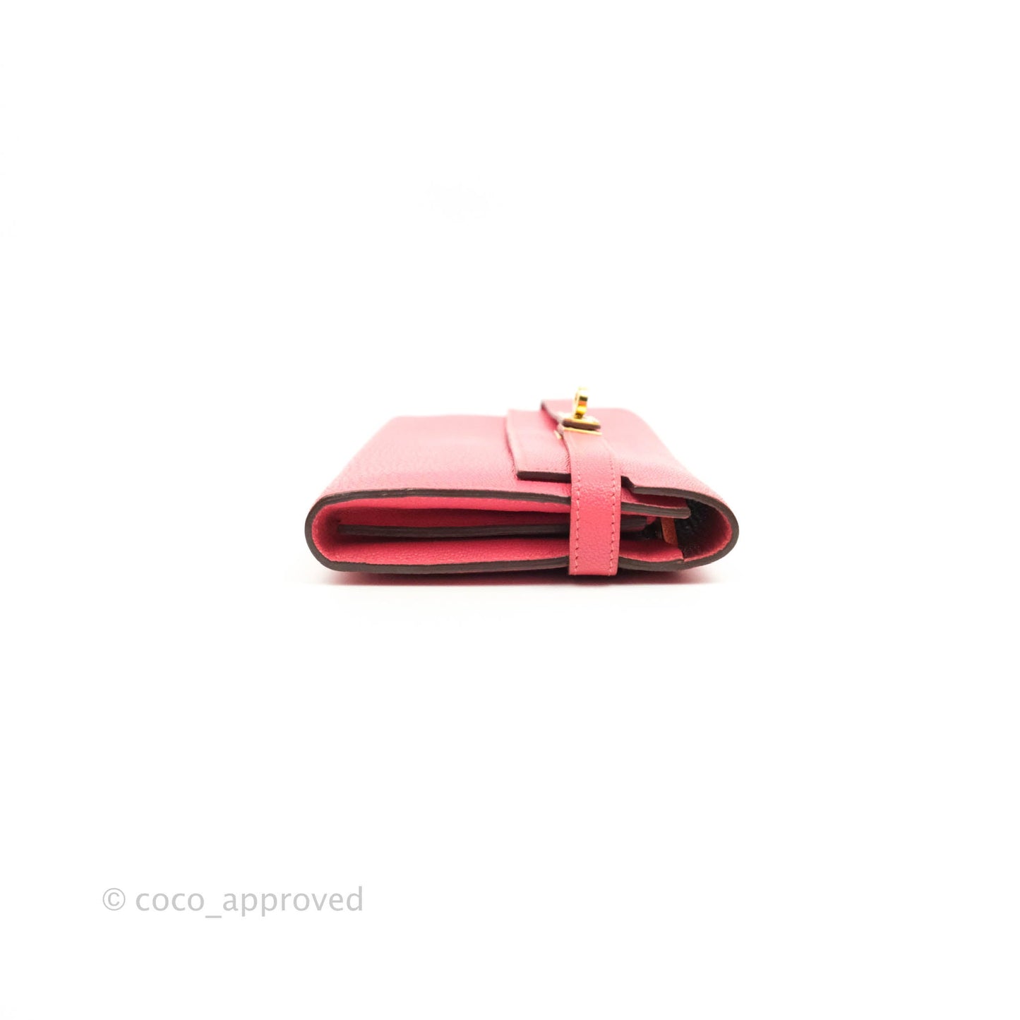 Hermès Kelly Wallet Rose Lipstick Chevre Gold Hardware