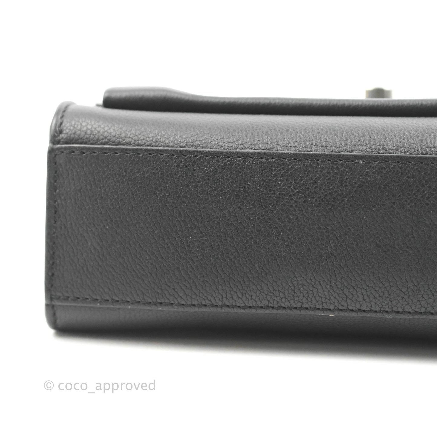 Louis Vuitton My Lockme BB Bag Black Calfskin Silver Hardware